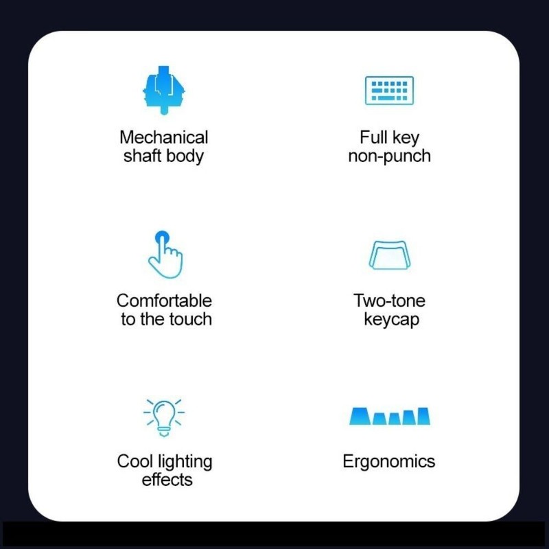 Altec Lansing ALGK8404 Wired Mechanical Gaming Keyboard RGB Ergonomic GRAY/WHITE