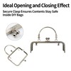 OKKRMGZ Purse Frame with Handles Metal Kiss Lock Clasp for