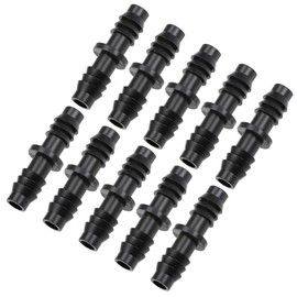 sourcing map Barb Drip Pipe Connector 8mm Inner Diameter Hose Fitting Straight for Garden Agricultural Irrigation System, Plastic 10pcs