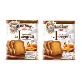 Mulino Bianco: " Le Integrali " Fette Biscottate 36 count - Rusks integrals. Italian Toast - 11.11 Oz (315g) Pack of 2