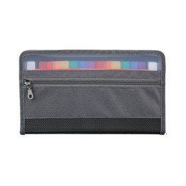 1 Piece Colorful Document Bag Document Bag Double Zipper Receipt Bill Organizer Bag Classified Organizer Bag with Label Briefcase