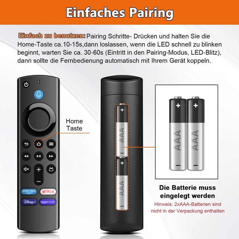 Replacement Remote Control (3Gen), Suitable for AMZ Fire TV Stick,
