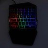 One Handed Gaming Keyboard USB Wired RGB Backlit 35 Keys