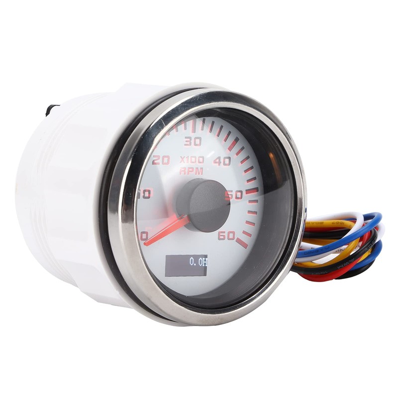 Fydun Car Tachometer 52 mm 6K Pointer Speedometer IP67 Waterproof
