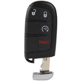 Keyless Entry Remote Car Key Fob Fits for 2017-2018 for Jeep for Compass 2.4L 2014-2018 for Jeep for Grand Cherokee 6.4L 2015-2018 for Jeep for Renegade 2.4L 1 PC 4 Buttons 433Mhz