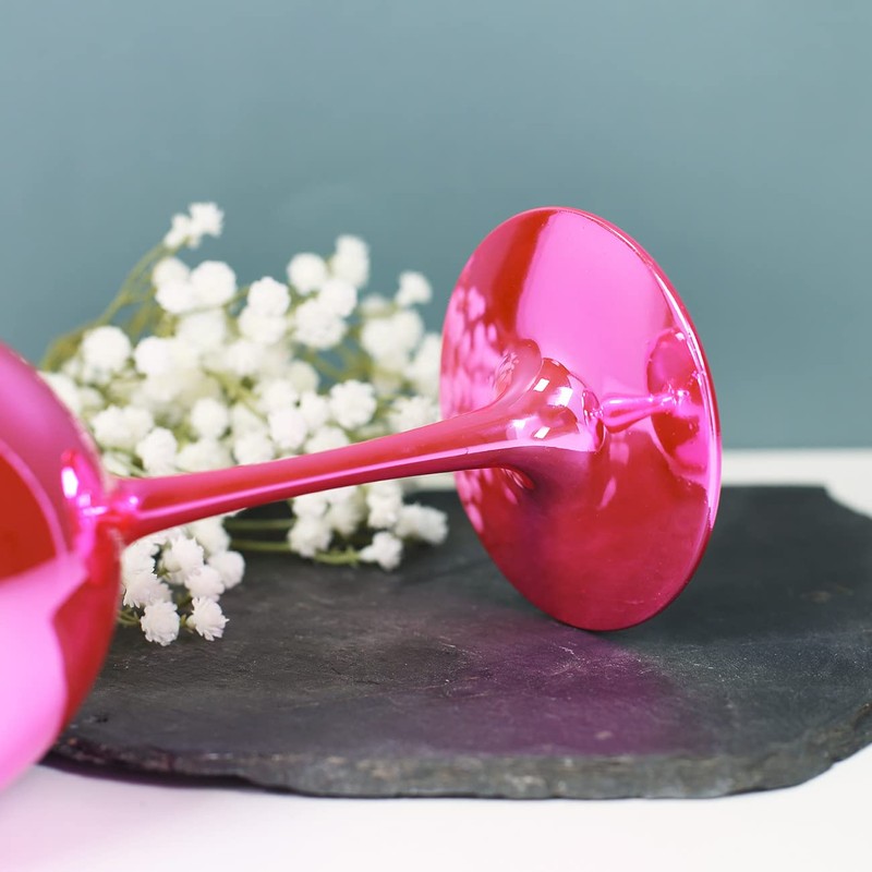 Herz & Heim® High Gloss Plastic Wine Goblet with Engraving