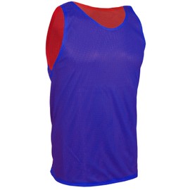 Total Soccer Factory Reversible Scrimmage Vest (Red/Blue, Adult)
