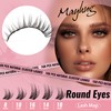 Mayhug Eyelash Cluster, 154 Pieces Cluster Lashes, Natural Look, Wispy