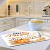 Hello Pumpkin Dish Drying Mat for Kitchen Countertop 16x18 Fall