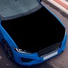 Solid Black Car Hood Cover Durable Weatherproof Universal Fit Car