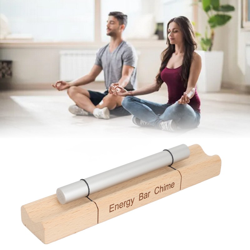Meditation Chimes Mindfulness Aluminum Alloy Wooden Single Sound Hand Bell