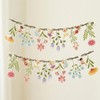 48Pcs Reusable Flower Fairy Banner Kit - Double-Sided PVC Garden