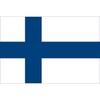 CafePress Finnish Flag Sticker Rectangle Bumper Sticker Car Decal