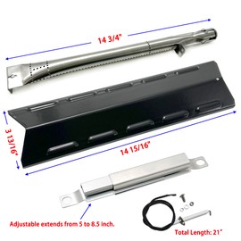 Direct Store DG283 Grill Kit for Kenmore 146.34611410, 146.46372610, 146.23673310, 146.34461410, 146.10016510, 146.16198211, 146.46366610, 146.16142210 Grill Burner, Heat Plate, Ignitor & Crossover