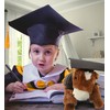 DolliBu Lying Brown Horse Graduation Plush Toy - Soft Graduation