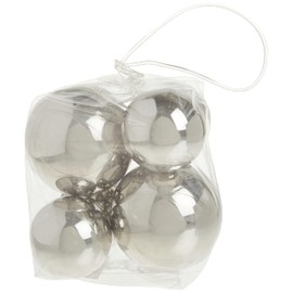 Abbott Collection Assorted Stainless Steel Decorative Balls (Set of 6)