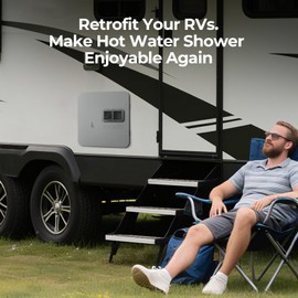 FOGATTI 18 x 18 Inches RV Water Heater Gray Door. ONLY Door kit for FOGATTI RV Tankless Water Heaters, Water Heater not Included