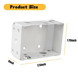 2-Pack Box Mounting Brackets for 2.5 Inch Mini Blinds - Low Profile Window Blind Mounting Brackets Holder for Window Blinds Headrail - Blind Brackets for Window Blinds