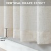 Natural Linen Curtains 54 Inch Length for Master Bedroom 2