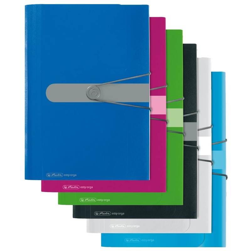 Herlitz 11208394 multi-compartment a4 folder polypropylene with 12 compartments Black,