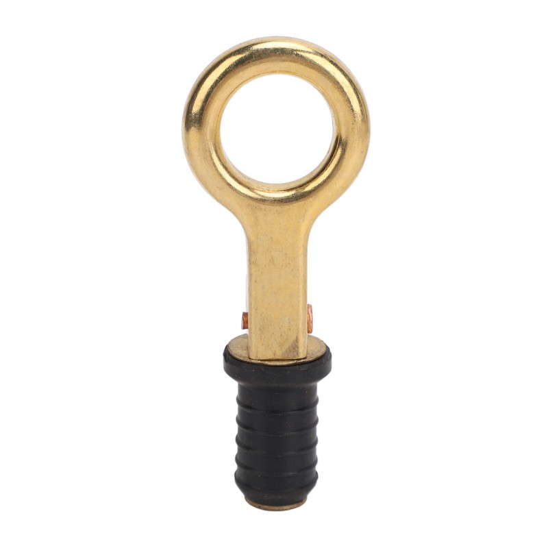 Snap Handle Drain Plug Rubber Brass Twist Design Long Lasting