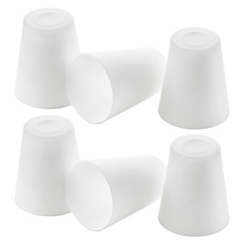 MIAOMEIO Fixture Replacement Frosted Glass Shade, E26 Base with 1-5/8" Fitter, 6-Pack Cone Replacement White Shades for Pendant Light, Wall Sconce, Vanity Light, Table Lamp