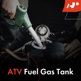 A-Premium Fuel Gas Tank with Fuel Cap and Fuel Petcock Valve Switch Compatible with Honda FourTrax 300 1993-2000 TRX300 2x4 TRX300FW 4x4, Replace# 11325-123, 11325123