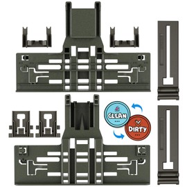 Upgraded WPW10546503 W10546503 Dishwasher Top Rack Adjuster Compatible with Kitchenaid Dishwasher Parts Upper Rack W10546503 dishwasher replacement parts For Whirlpool kenmore Dishwasher Rack(8 Packs)