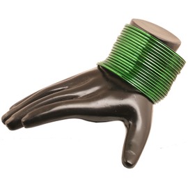 Touchstone Colorful Bangle Collection Modern Pretty Attractive Look Wrist Filler Indian Bollywood Green Color Thin Designer Jewelry Metal Bangle Bracelets Set of 24. for Women.