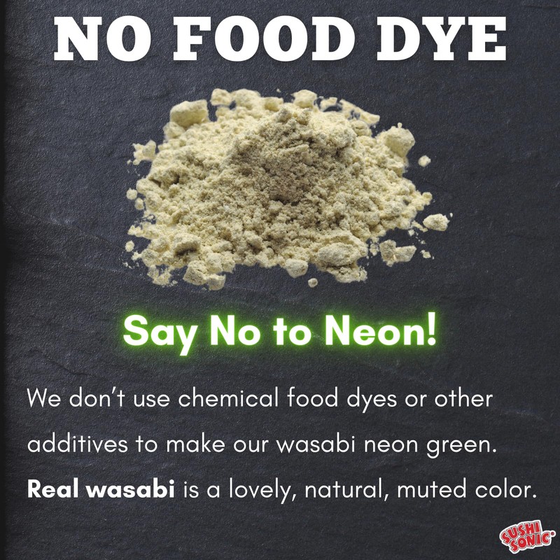 Sushi Sonic 51% Real Wasabi Powder, for Sushi, Sashimi, Snack