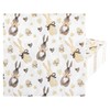 100Pcs Easter Bunny Paper Napkins Rabbits Eggs Disposable Party Napkins