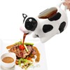 Ceramic Gravy Boat, 11oz/300ml White Gravy Boat Milk Cow Sauce