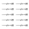10Pcs Cross Cable Clamps 316 Stainless Steel Corrosion Resistant Cross