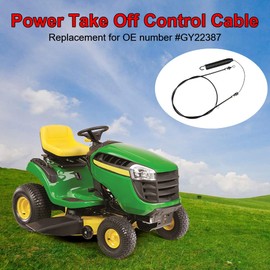 WMPHE GY22387 PTO Control Cable Compatible with John Deere Mower Deck D100 D105 D110 D120 D125 D130 E100 E110 E120 E130 X105 X106 X125 X126 X145 S100 S110 S120 S220 L100 L105 L107 L110 L111 L118