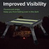 GarfatolRv Iron RV Steps, 4-Level Adjustable Folding Step Stool with