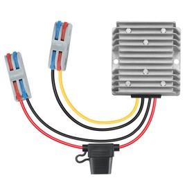 Mzhou 240W DC-DC Buck Converter 20V-90V to 12V 20A Transformer - Waterproof Power Supply for Truck/RV/Marine/Solar - Overload and Short Circuit Protection - Compatible with Audio Systems and CCTVs