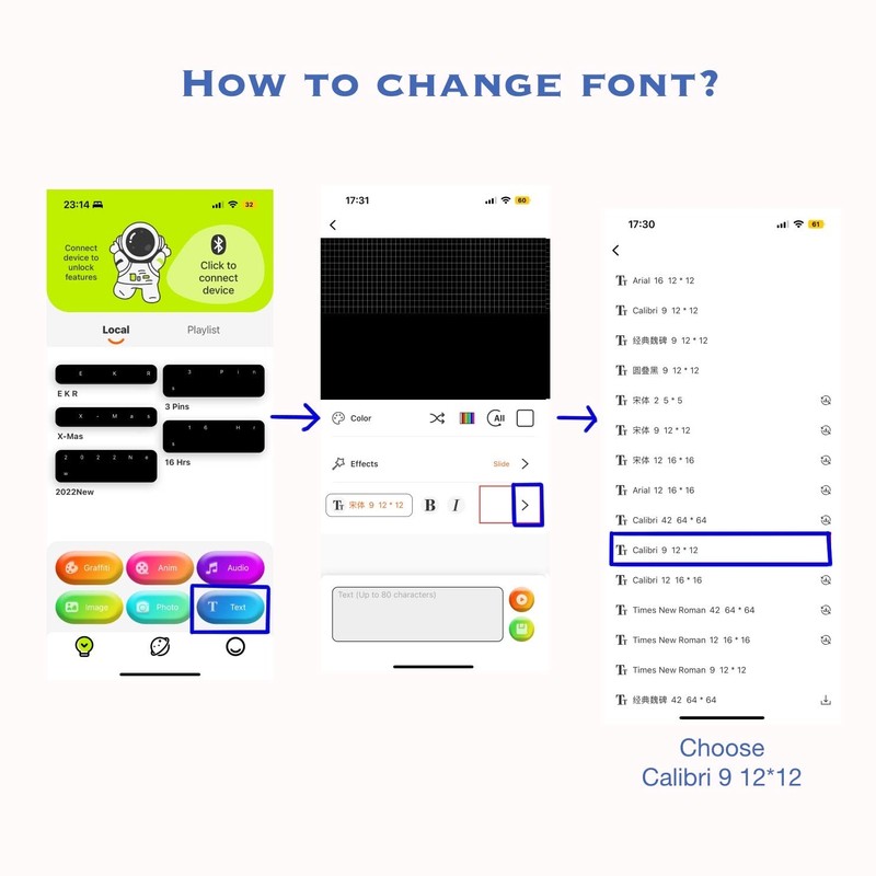 VBLab Wireless Bluetooth LED Name Badge Upgraded Rechargeable Name Tag