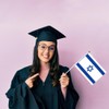 25PCS Israel Handheld Small Flag, Israelis Hand held Mini Decor