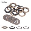 QUARKZMAN Set of 10 Eyelets with Washers 40 mm Copper