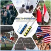 2 Pieces 4ft Telescopic Flagpole with Clips, Portable Telescopic Flagpole