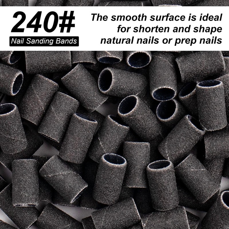 Difenni Sanding Bands for Nail Drill,Sanding Bands Nail Drill Bits