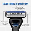 Jeremy's Razors 3-Blade Refills for Men with Lubrication Strip, 8