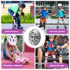Pack of 8 LED Inline Skate Wheels 72 mm -