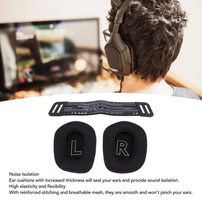 Earpads Replacement for G733 Lightspeed Wireless Gaming Headset, with Headband,