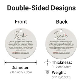 Bestie Gifts for Women, Work Besties Gifts for Women, Gifts for Best Friend, Friend Ornaments for Women, Friends Christmas Ornaments