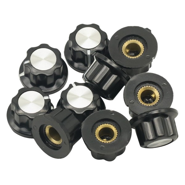 GODIYMODULES 10pcs A01 Rotary Control Turning Knob,Potentiometer Knob for Hole