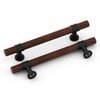 homdiy 10 Pack Black Cabinet Handles 5 Inch Hole Centers