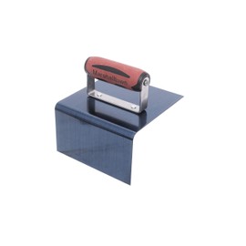 MARSHALLTOWN The Premier Line 187BD 6-Inch by 6-Inch by 3-Inch Blue Stainless Steel Outside Step Tool with 3/8-Inch Radius-DuraSoft Handle
