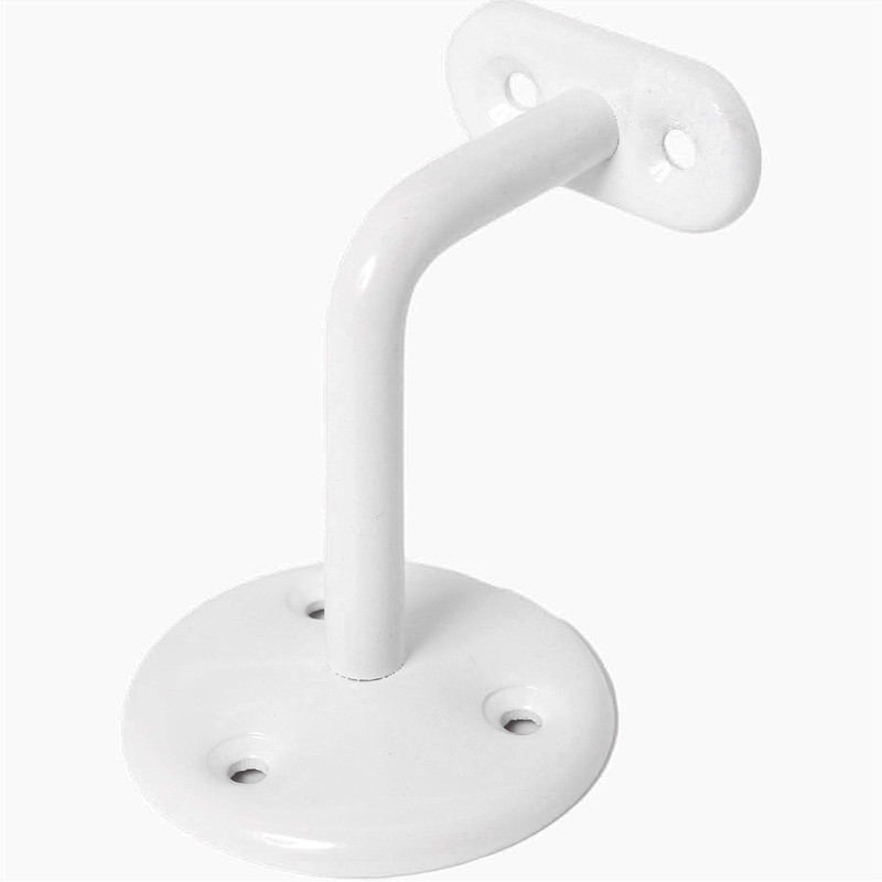 5X Large White Handrail Brackets, Staircase/Bannister Hand Rail Support Holds