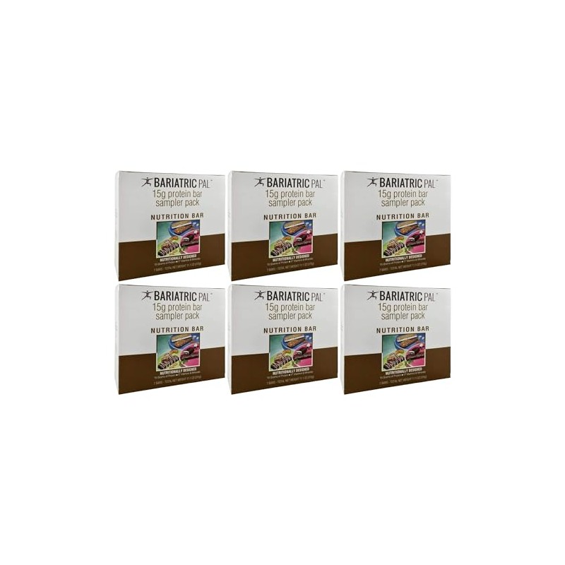BariatricPal 15g Protein Bars - Sampler Pack (6-Pack)